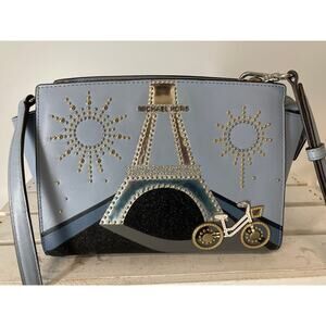 MICHAEL KORS, SMALL PARIS EFFIL TOWER, BICYCLE CROSSBODY BAG